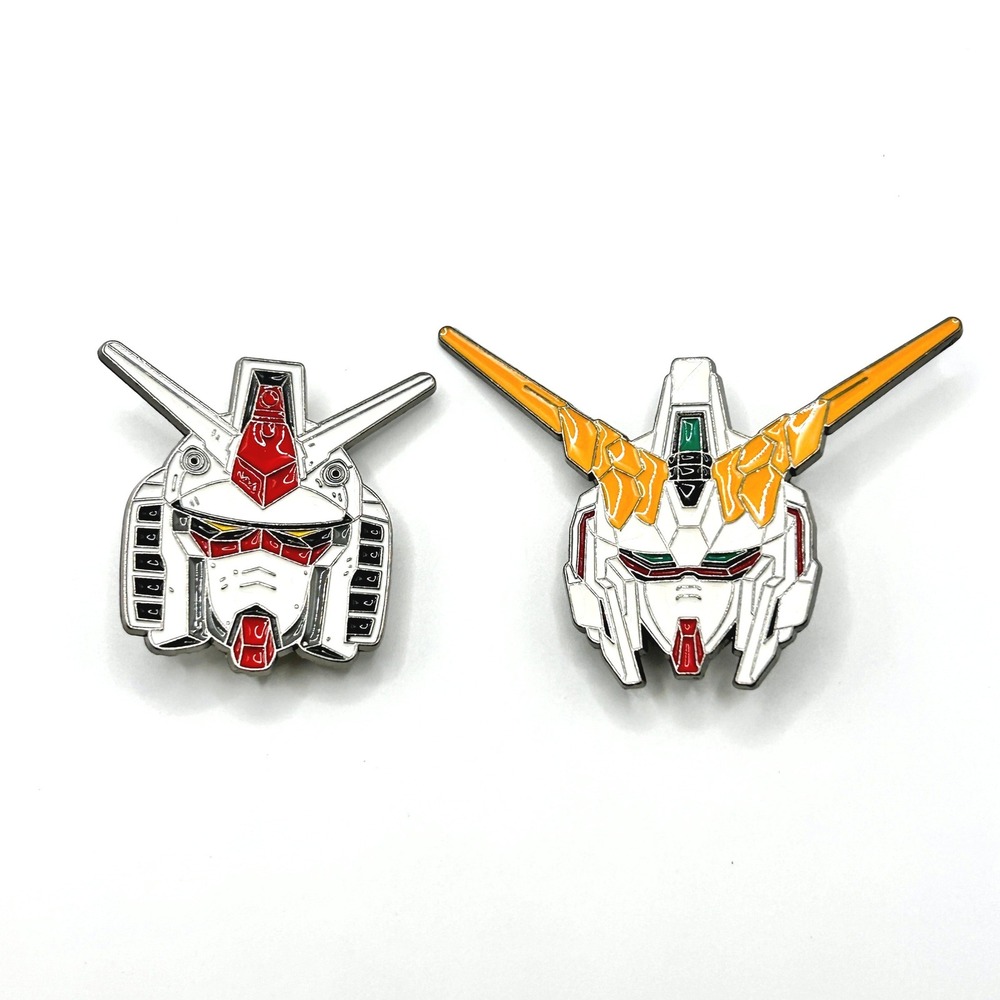 Gundam Bandai Enamel Pin Set Unisex OS Multi Color Robot Anime Mecha Collectible